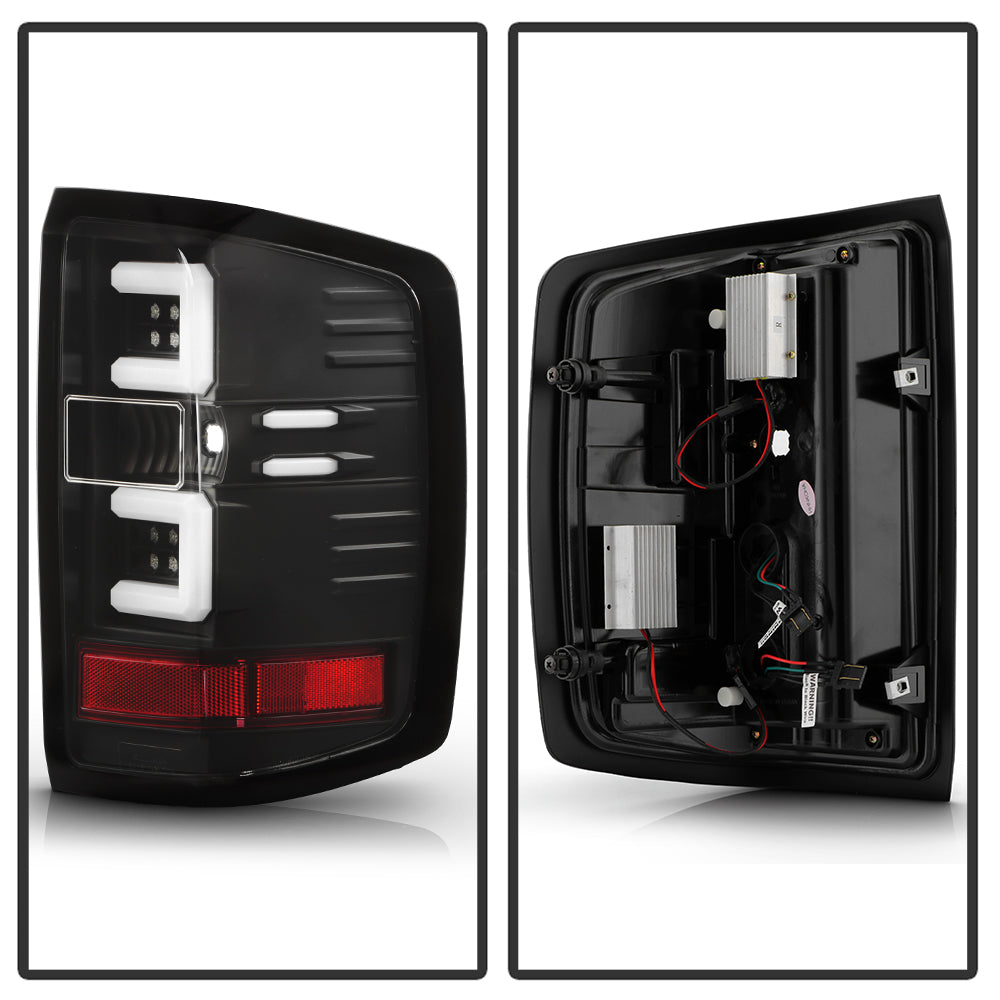 SPYDER Chevy 1500 14-16 Light Bar LED Tail Lights All Blk ALT-YD-CS14-LBLED-BKV2 5085856