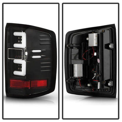 SPYDER Chevy 1500 14-16 Light Bar LED Tail Lights All Blk ALT-YD-CS14-LBLED-BKV2 5085856