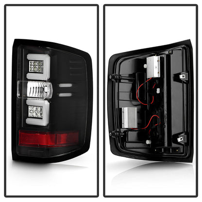 Spyder Chevy 1500 14-16 Light Bar LED Tail Lights Blk ALT-YD-CS14-LBLED-BK 5079985