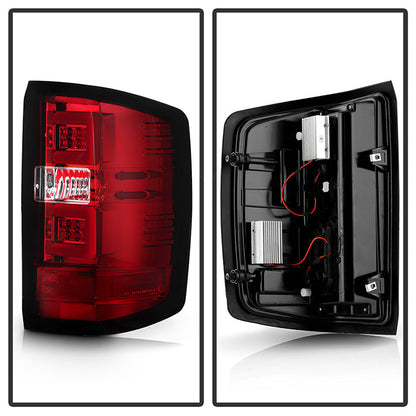 Spyder Chevy 1500 14-16 Light Bar LED Tail Lights Red Clear ALT-YD-CS14-LBLED-RC 5080011