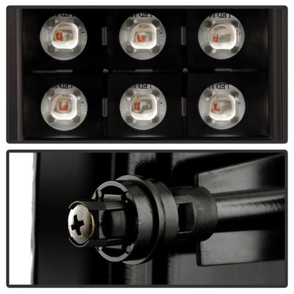 Spyder 16-18 Chevy Silverado Light Bar LED Tail Lights - All Black ALT-YD-CS16-LED-B 5085863
