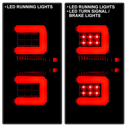 Spyder Chevy Silverado 16-17 Light Bar LED Tail Lights - Black Smoke ALT-YD-CS16-LED-BSM 5083739