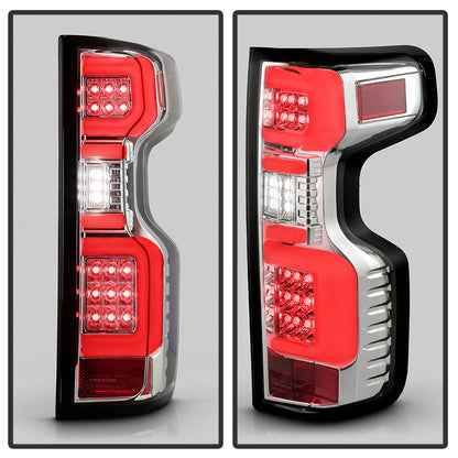 Spyder Chevy Silverado 19-20 LED Tail Light Chrome ALT-YD-CS19HAL-C 5087263