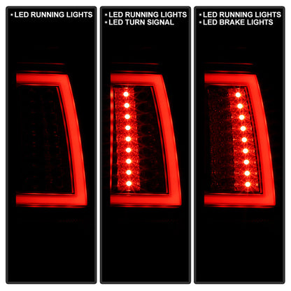 Spyder Chevy Silverado 1500/2500 99-02 Version 2 LED Tail Lights - Black ALT-YD-CS99V2-LED-BK 5081865