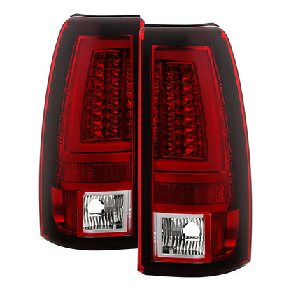Spyder Chevy Silverado 1500/2500 99-02 Version 2 LED Tail Lights - Red Clear ALT-YD-CS99V2-LED-RC 5081872