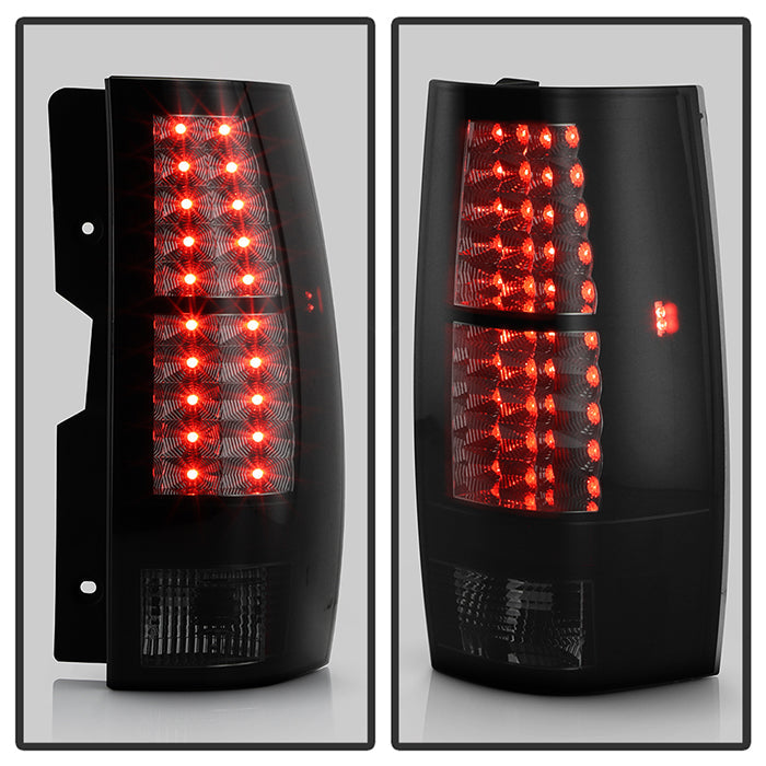 Spyder Chevy Suburban/GMC Yukon/Yukon Denali 07-14 LED Tail Lights Blk Smke ALT-YD-CSUB07-LED-BSM 5078087