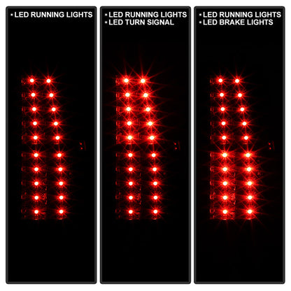 Spyder Chevy Suburban/GMC Yukon/Yukon Denali 07-14 LED Tail Lights Blk Smke ALT-YD-CSUB07-LED-BSM 5078087