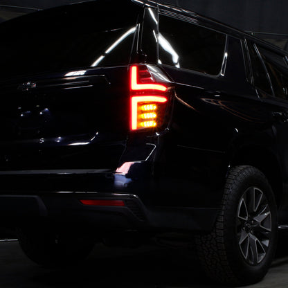 SPYDER 21-23 Chevy Tahoe/Suburban (Halogen Only) LED Tail Lights - Blk (ALT-YD-CSUB21HAL-GR-BK) 5088864