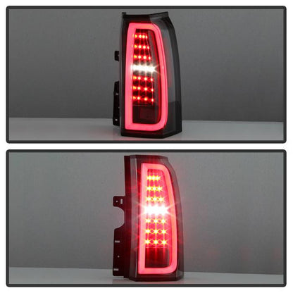Spyder Chevy Tahoe / Suburban 15-17 Light Bar LED Tail Lights - Black (ALT-YD-CTA15-LED-BK) 5084583