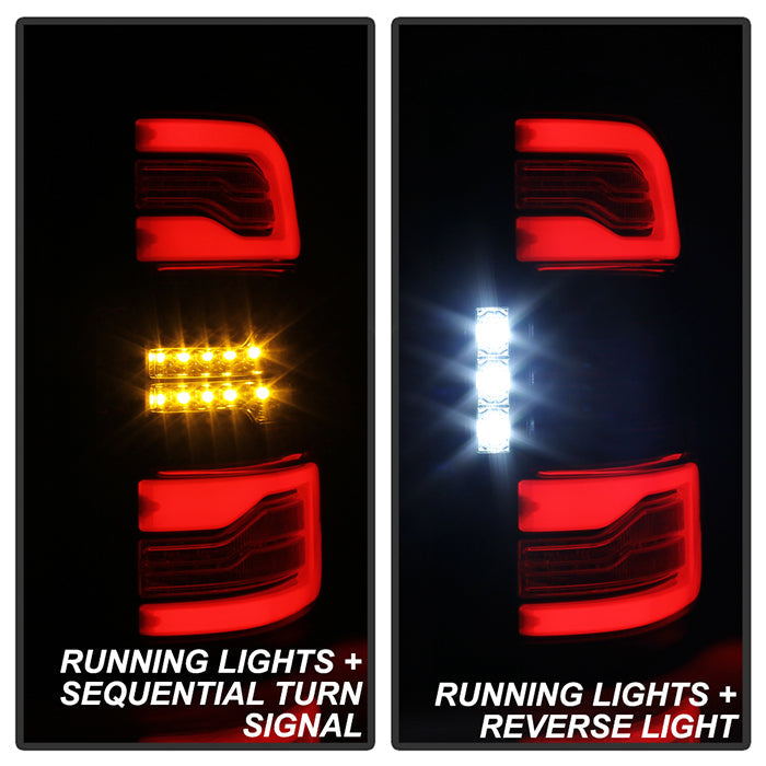 Spyder Dodge Ram 19-20 LED Tail Light Black ALT-YD-DR19HAL-SEQ-BK 5087294
