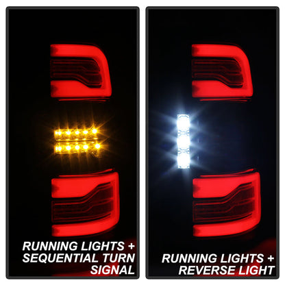 Spyder Dodge Ram 19-20 LED Tail Light Black ALT-YD-DR19HAL-SEQ-BK 5087294