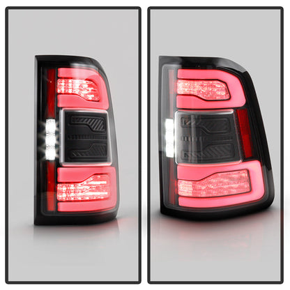 SPYDER Dodge RAM 1500 19-21 Factory LED Model LED Tail Lights - Red Clear ALT-YD-DR19LED-SEQ-BK 5088505