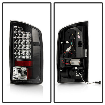 Spyder Dodge Ram 07-08 1500/Ram 07-09 2500/3500 LED Tail Lights Black ALT-YD-DRAM06-LED-BK 5002617