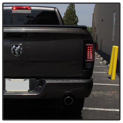 Spyder 09-16 Dodge Ram 1500 Light Bar LED Tail Lights - Black Smoke ALT-YD-DRAM09V2-LED-BSM 5084033