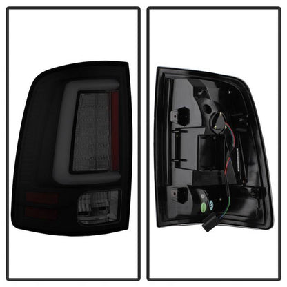 Spyder 13-14 Dodge Ram 1500 Light Bar LED Tail Lights - Black Smoke ALT-YD-DRAM13V2-LED-BSM 5084064