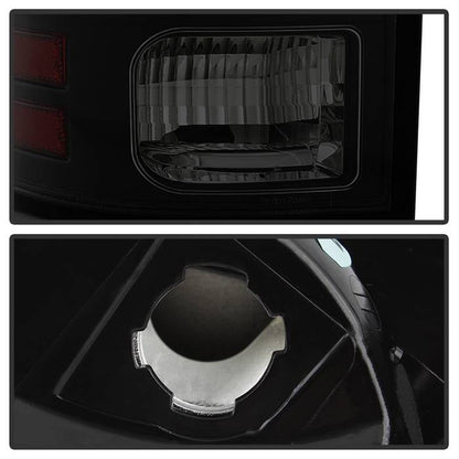 Spyder 13-14 Dodge Ram 1500 Light Bar LED Tail Lights - Black Smoke ALT-YD-DRAM13V2-LED-BSM 5084064