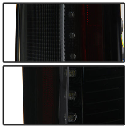 Spyder 15-18 Ford F-150 LED Tail Lights (w/Blind Spot) - Black Smoke (ALT-YD-FF15015BS-LBLED-BSM) 5085337
