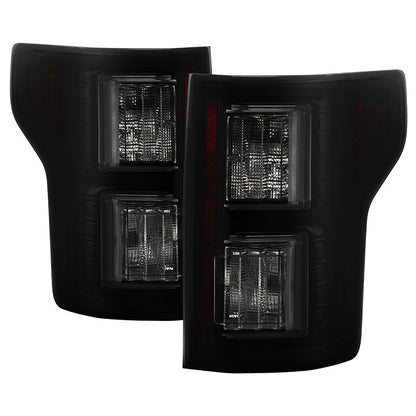Spyder 18-19 Ford F-150 (w/o Blind Spot Sensor) LED Tail Lights - Blk Smk (ALT-YD-FF15018-LED-BSM) 5085672
