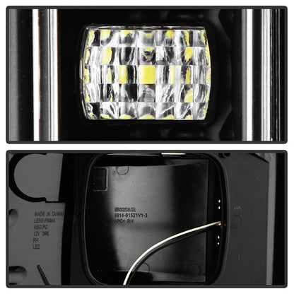 SPYDER 21-23 Ford F150 (Factory Halogent) Light Bar LED Tail Lights - Black (ALT-YD-FF15021HAL-BK) 5088772
