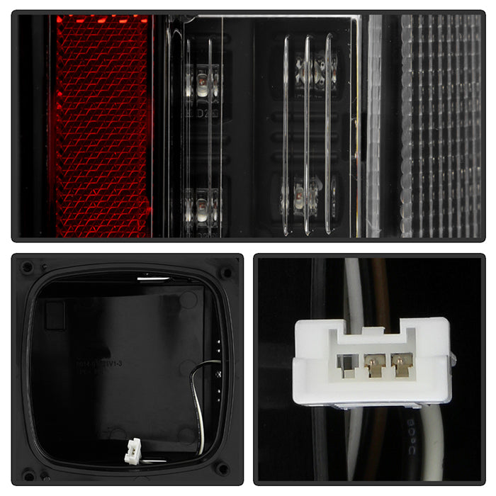 SPYDER 21-23 Ford F150 (Halogen w/ Blind Spot) Full LED Tail Lights - Black (ALT-YD-FF15021HALBS-BK) 5088789