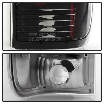 Spyder Ford F150 side 97-03/F250/350/450/550 Super Duty 99-07 Euro Tail Lights Blk ALT-YD-FF15097-BK 5003348