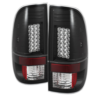 Spyder Ford F150 side 97-03/F250/350/450 Super Duty 99-07 LED Tail Lights Blk ALT-YD-FF15097-LED-BK 5003461