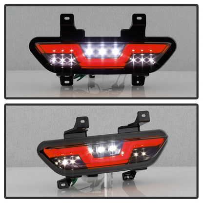Spyder 15-16 Ford Mustang LED Reverse Lights - Black Smoke w/ Red Bar (ALT-YD-FM15RED-REV-BSM) 5082794