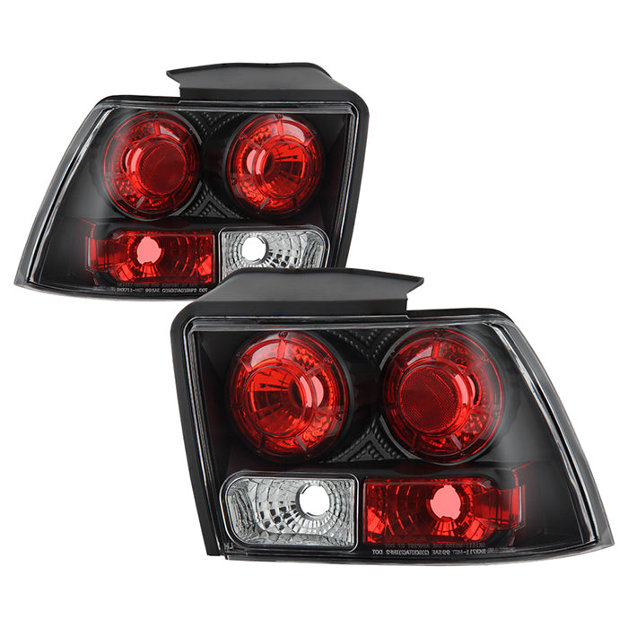 Spyder Ford Mustang 94-95 Euro Style Tail Lights Black ALT-YD-FM94-BK 5003584