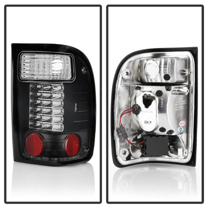 Spyder Ford Ranger 01-05 LED Tail Lights Black ALT-YD-FR98-LED-BK 5003836