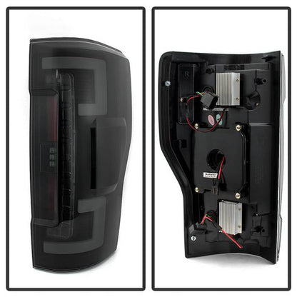 Spyder 17-18 Ford F-250 Super Duty (Excl LED Models) LED Tail Lights - Blk Smk (ALT-YD-FS17-LED-BSM) 5085597