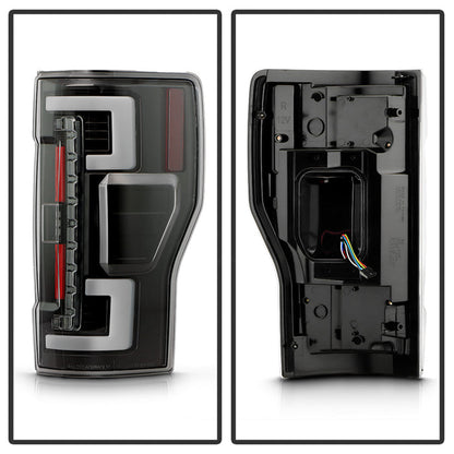 SPYDER 17-18 Ford F250 SD (Excl Halogen Model) LED Tail Lights - Black (ZALT-YD-FS17BS-GRLED-BK) 5089168