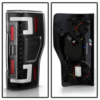SPYDER 20-21 Ford F250 Superduty LED Tail Lights - Black (ALT-YD-FS20HAL-LED-BK) 5088659