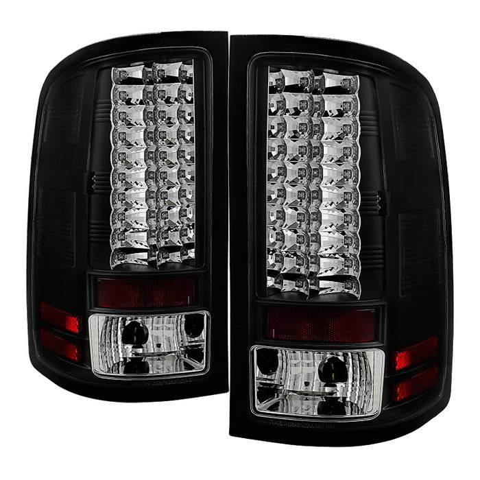 Spyder GMC Sierra 07-13 (Not fit 3500 Dually 4 Rear Wheels)LED Tail Lights Black ALT-YD-GS07-LED-BK 5014948