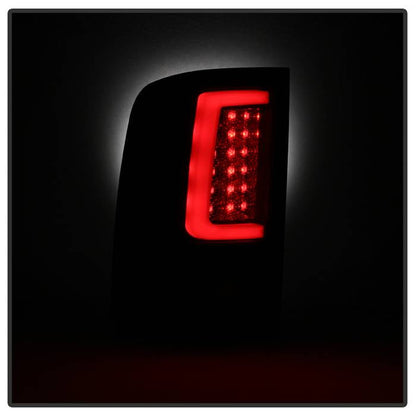 Spyder 07-13 GMC Sierra 1500 V2 Light Bar LED Tail Lights - Blk Smoke (ALT-YD-GS07V2-LBLED-BSM) 5084750