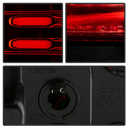 Spyder GMC Sierra 14-16 LED Tail Lights Red Clear ALT-YD-GS14-LBLED-RC 5080677