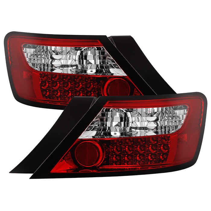 Spyder Honda Civic 06-08 2Dr LED Tail Lights Red Clear ALT-YD-HC06-2D-LED-RC 5004512