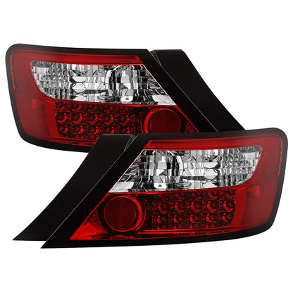 Spyder Honda Civic 06-08 2Dr LED Tail Lights Red Clear ALT-YD-HC06-2D-LED-RC 5004512