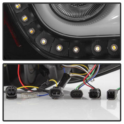 Spyder 16-19 Honda Civic 4 Door Light Bar LED Tail Lights - Black - ALT-YD-HC164D-LB-BK 5086051