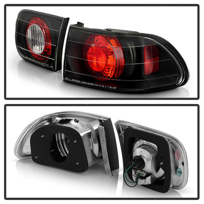 Spyder Honda Civic 92-95 2/4DR Euro Style Tail Lights Black ALT-YD-HC92-24D-BK 5004581