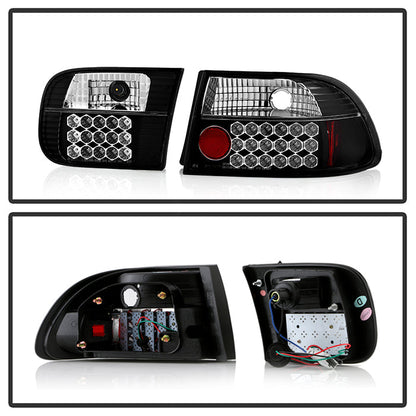 Spyder Honda Civic 92-95 2/4DR LED Tail Lights Black ALT-YD-HC92-24D-LED-BK 5004628
