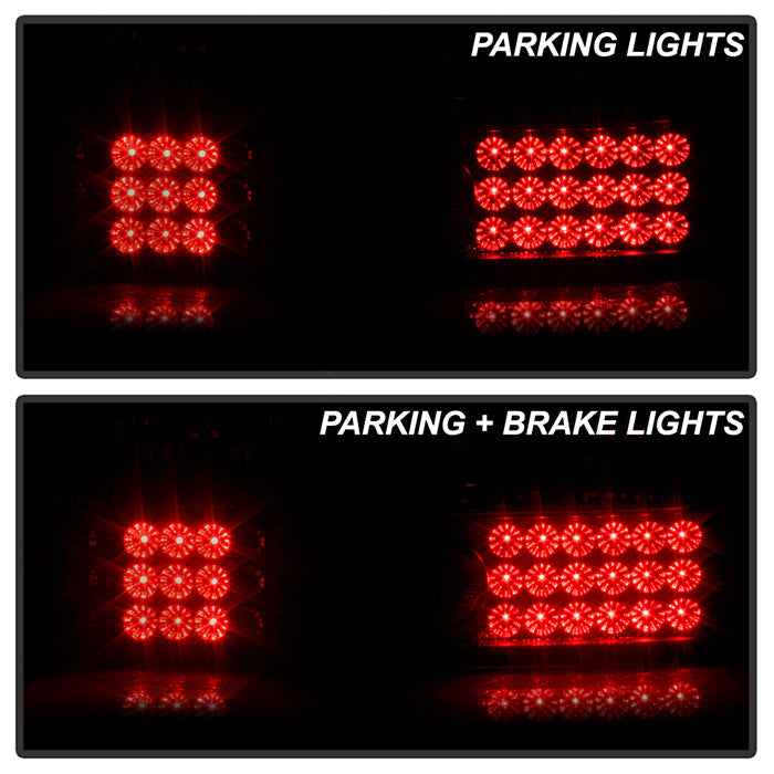 Spyder Honda Civic 92-95 3DR LED Tail Lights Black ALT-YD-HC92-3D-LED-BK 5004727
