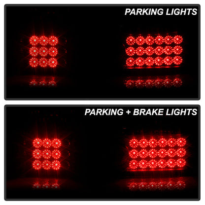 Spyder Honda Civic 92-95 3DR LED Tail Lights Black ALT-YD-HC92-3D-LED-BK 5004727