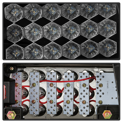 Spyder Honda Civic 92-95 3DR LED Tail Lights Black ALT-YD-HC92-3D-LED-BK 5004727