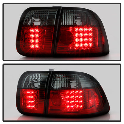 Spyder Honda Civic 96-98 4Dr LED Tail Lights Red Smoke ALT-YD-HC96-4D-LED-RS 5005038
