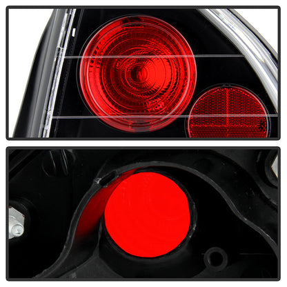Spyder Honda Prelude 92-96 Euro Style Tail Lights Black ALT-YD-HP92-BK 5005229