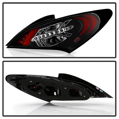 Spyder Hyundai Genesis 10-12 2Dr LED Tail Lights Black ALT-YD-HYGEN09-LED-BK 5034304