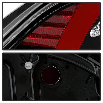 Spyder Hyundai Genesis 10-12 2Dr LED Tail Lights Black ALT-YD-HYGEN09-LED-BK 5034304