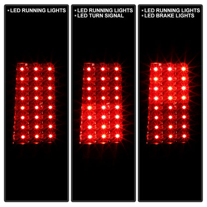 Spyder Jeep Grand Cherokee 05-06 LED Tail Lights Black ALT-YD-JGC05-LED-BK 5005526