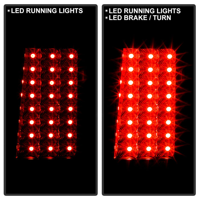 Spyder Jeep Grand Cherokee 07-10 LED Tail Lights Black ALT-YD-JGC07-LED-BK 5070197