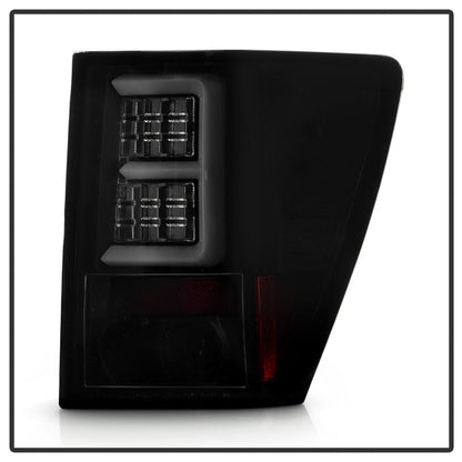 Spyder 07-10 Jeep Grand Cherokee Light Bar LED Tail Lights - Black Smoke ALT-YD-JGC07V2-LB-BSM 5086662